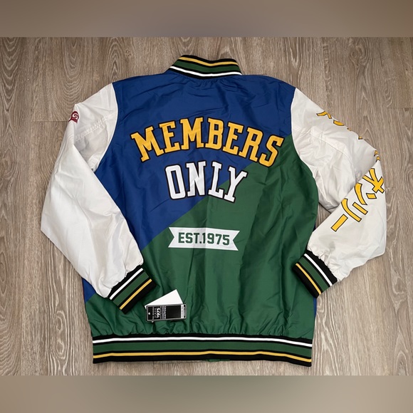 Members Only Color Block Letterman Jacket - Picture 2 of 2